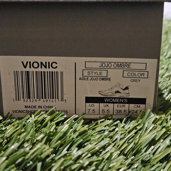 Vionic Agile JoJo Ombre Sneakers – Women’s 7.5 – Gray – New in Box 🌿 - Picture 2 of 6